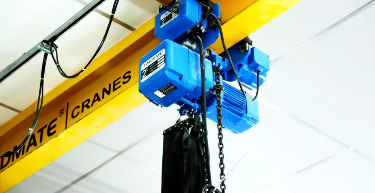 cara kerja katrol atau chain hoist